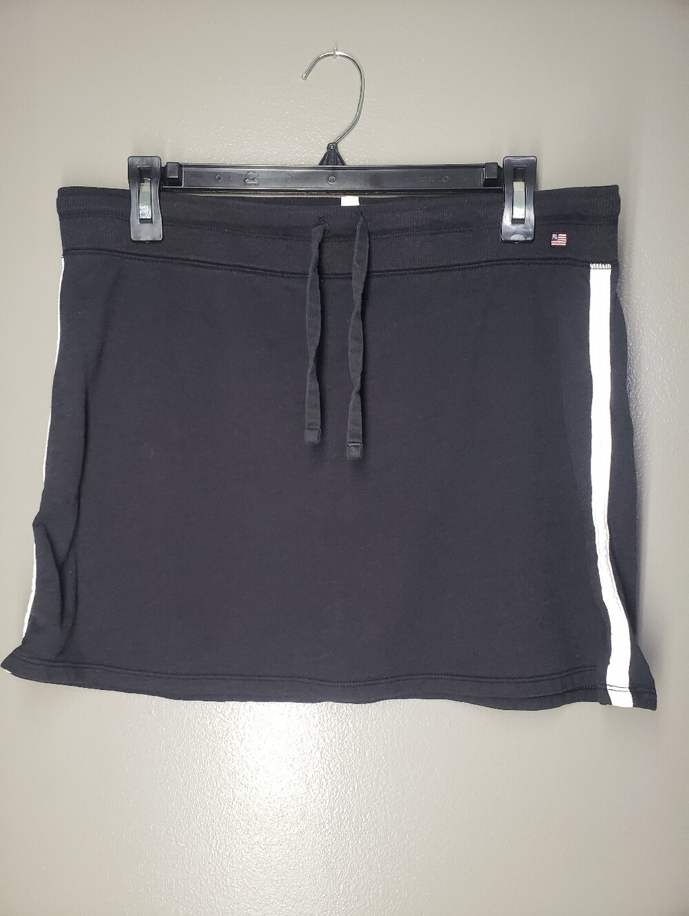 Ralph Lauren Polo Jeans Co Vintage Black Athletic Skirt Size Medium Drawstring